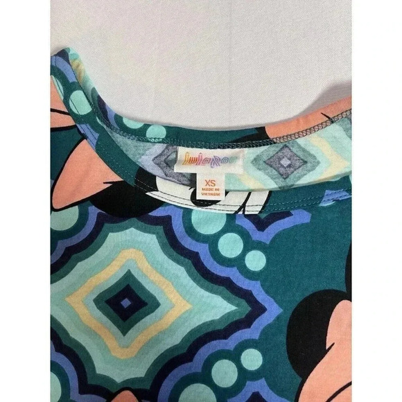 LuLaRoe Disney Minnie Mouse high/low hem Carly Dress Sz. XS NWT - Picture 4 of 8